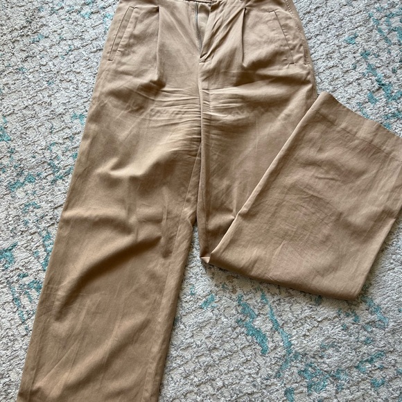 Everlane high waist wide leg beige pant - Picture 6 of 11